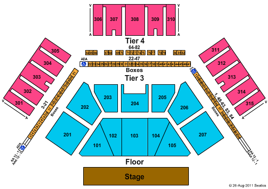 Charter One Pavilion At Northerly Island Seating Chart