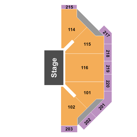 Chartway Arena at Ted Constant Convocation Center Seating Chart: Quarter House