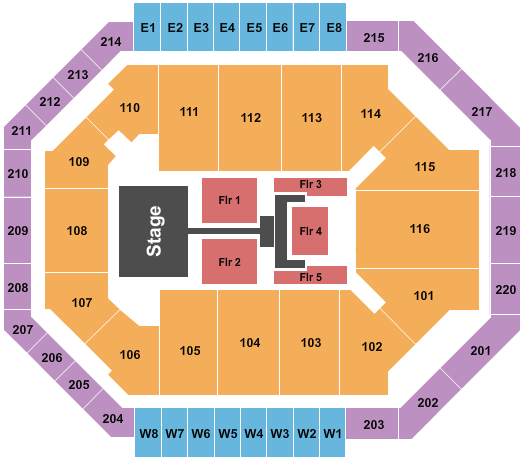 Chartway Arena at Ted Constant Convocation Center Seating Chart: TobyMac