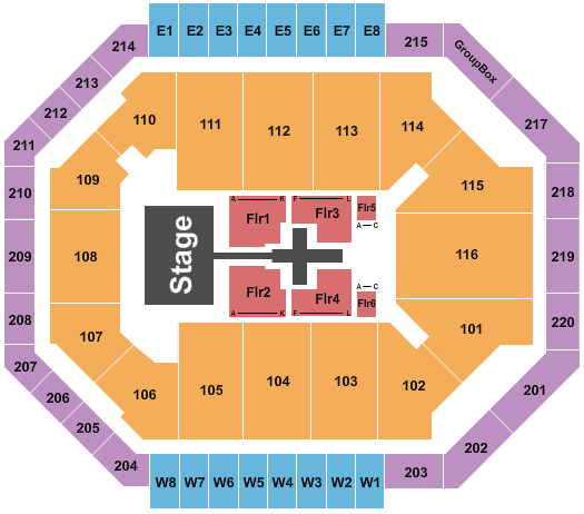 Chartway Arena at Ted Constant Convocation Center Seating Chart: TobyMac