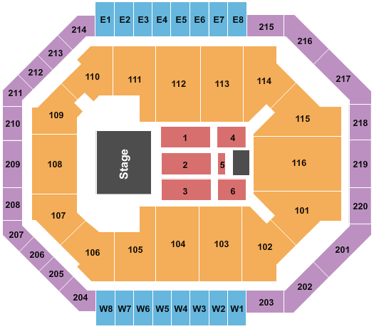Chartway Arena at Ted Constant Convocation Center Seating Chart