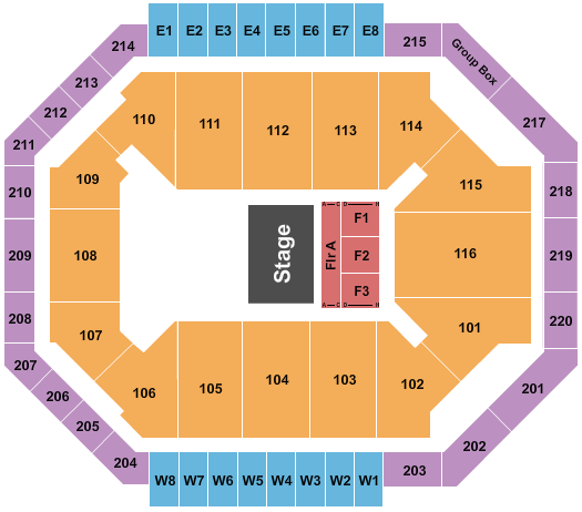 Chartway Arena at Ted Constant Convocation Center Seating Chart: Halfhouse RSV