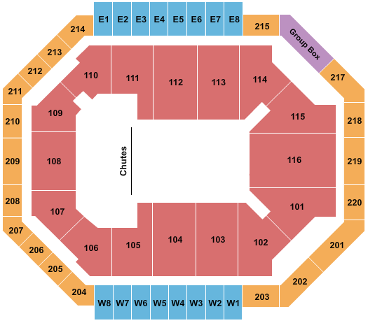 Chartway Arena at Ted Constant Convocation Center Seating Chart: PBR