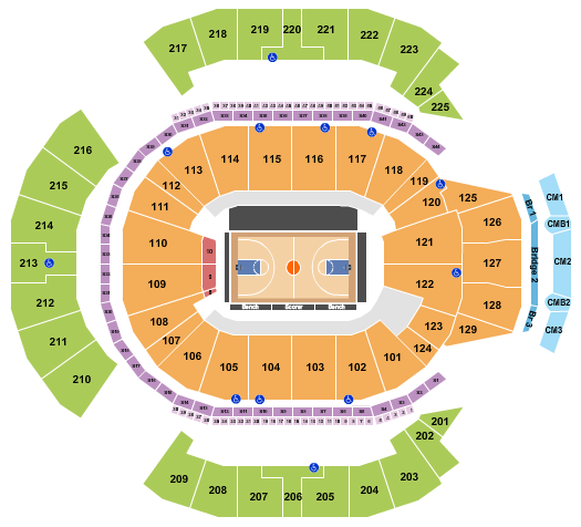 Chase Center Seating Chart: Basketball 3