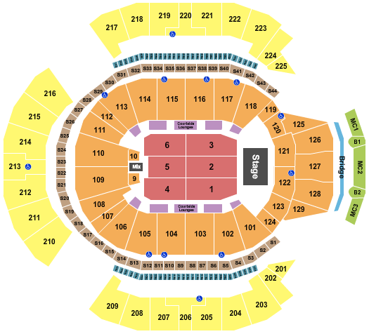 Chase Center Seating Chart: Bay Area R&B