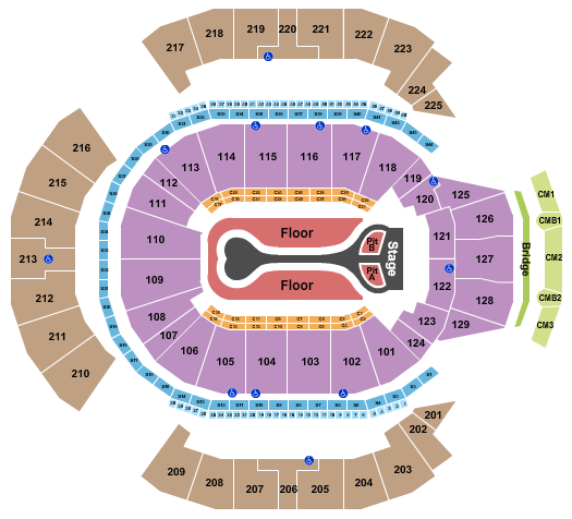 Chase Center Seating Chart: Benson Boone