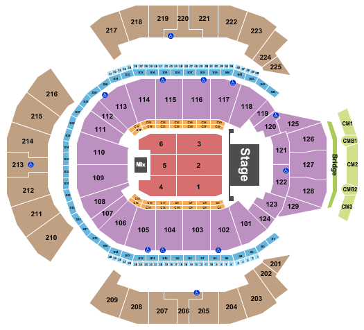 Chase Center Seating Chart: Chayanne