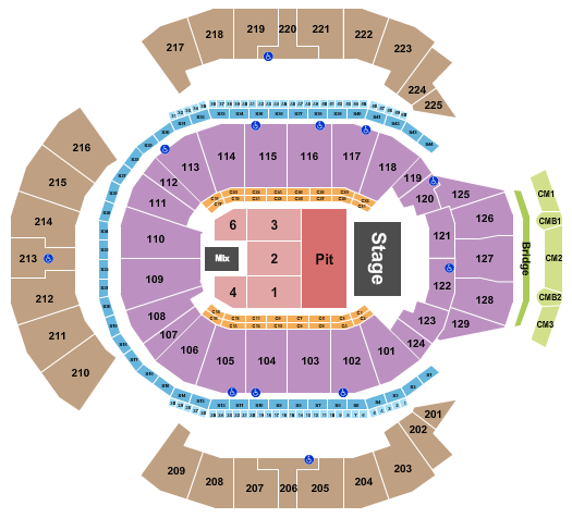 Chase Center Seating Chart: Daniel Caesar