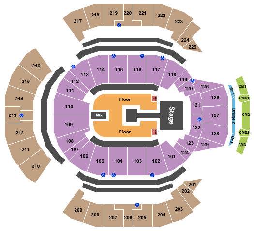 Chase Center Seating Chart: Dua Lipa