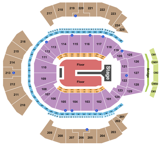 Chase Center Seating Chart: Florence and The Machine