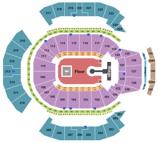 Chase Center Seating Chart: Kygo