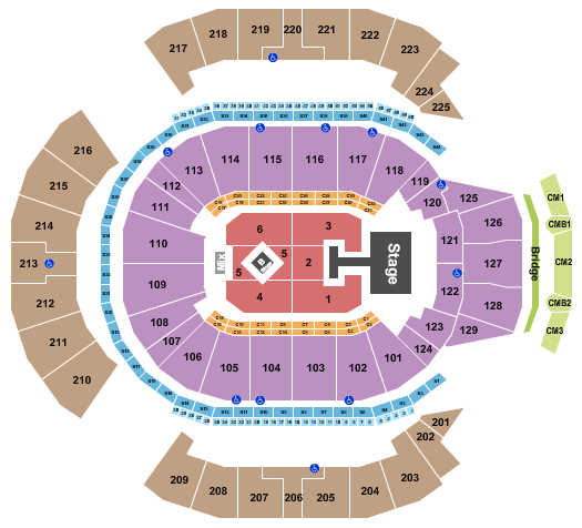 Chase Center Seating Chart: Kylie Minogue