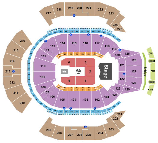 Chase Center Seating Chart: Olivia Dean