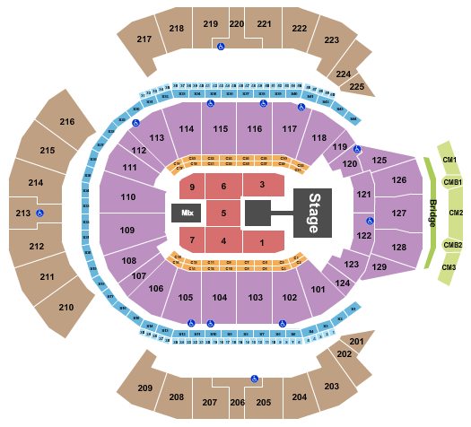 Chase Center Seating Chart: Peso Pluma