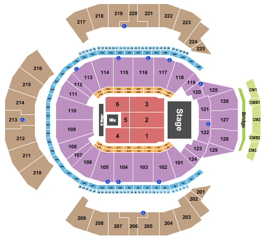 Chase Center Seating Chart: Ricardo Arjona
