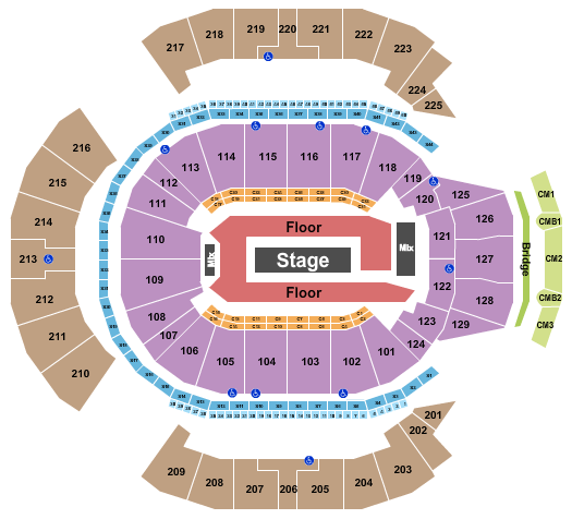 Chase Center Seating Chart: Rod Wave