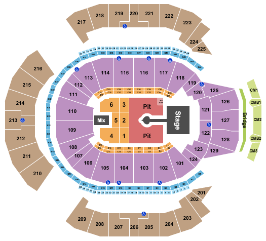 Chase Center Seating Chart: Sabrina Carpenter