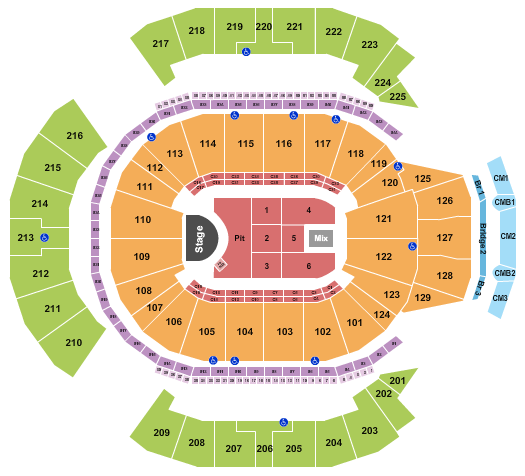 Chase Center Seating Chart: Weezer