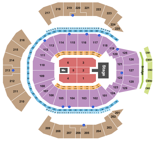 Chase Center Seating Chart: Wu-Tang Clan