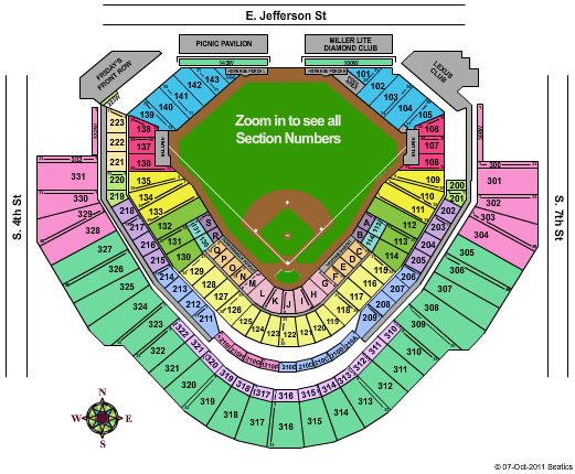 Chase Field Seating Chart
