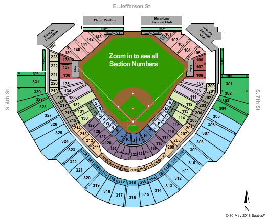 Chase Field Seating Chart