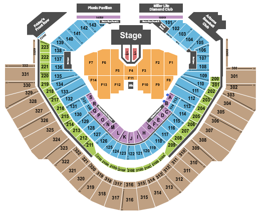 Chase Field Seating Chart: Def Leppard
