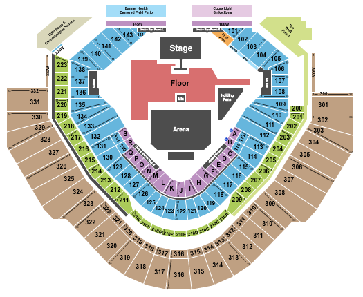 Chase Field Seating Chart: Festival