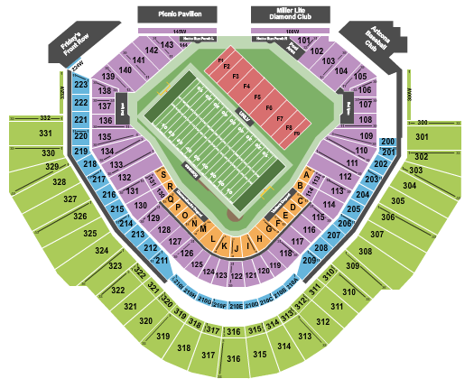 Chase Field Seating Chart: Guaranteed Rate Bowl