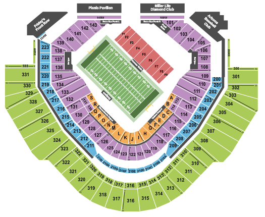 Chase Field Seating Chart: Guaranteed Rate Bowl