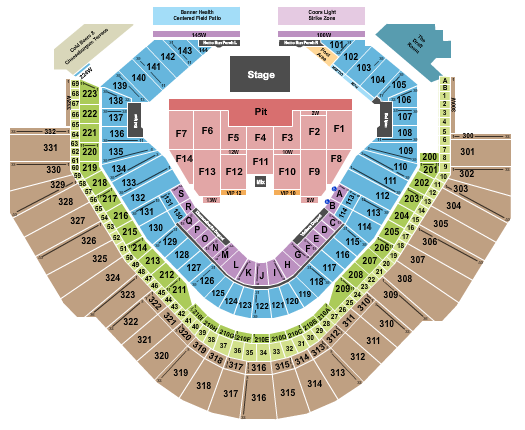 Chase Field Seating Chart: November Nights