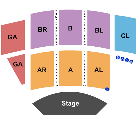 Chautauqua Auditorium Seating Chart: End Stage