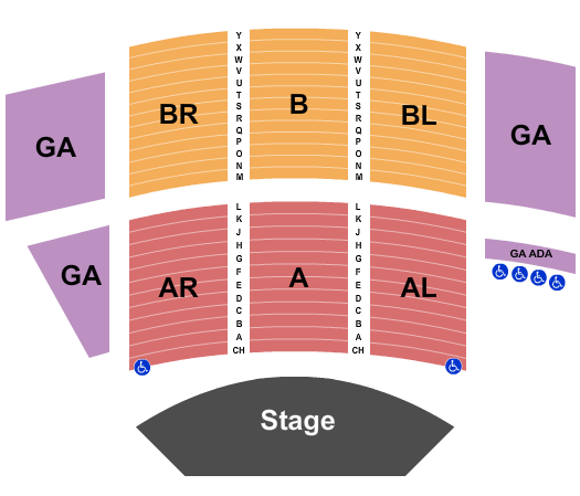 Chautauqua Auditorium Seating Chart: Endstage 2