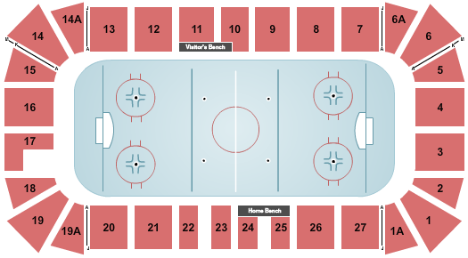 Cheel Arena Seating Chart: Hockey