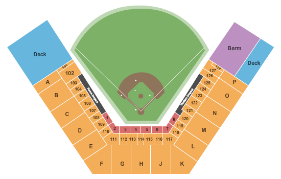 Cheney Stadium Seating Chart: Baseball