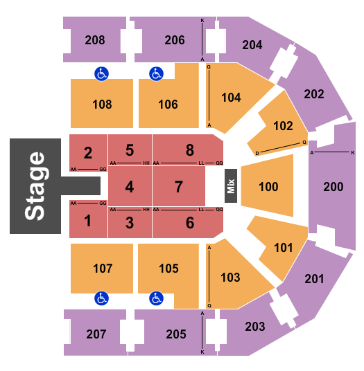 Chesapeake Employers' Insurance Arena Seating Chart: Union Church
