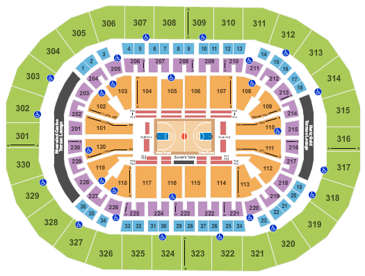 Memphis Grizzlies Arena Seating Chart