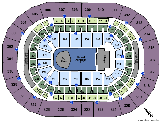 Chesapeake Energy Arena Seating Chart