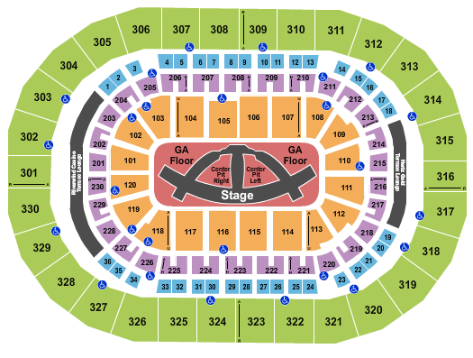 Paycom Center Seating Chart