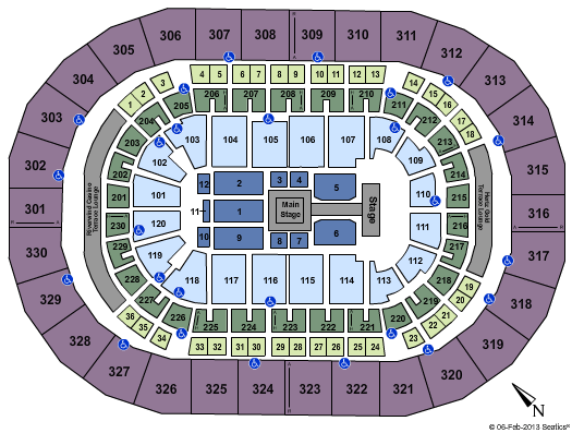 Chesapeake Energy Arena Seating Chart