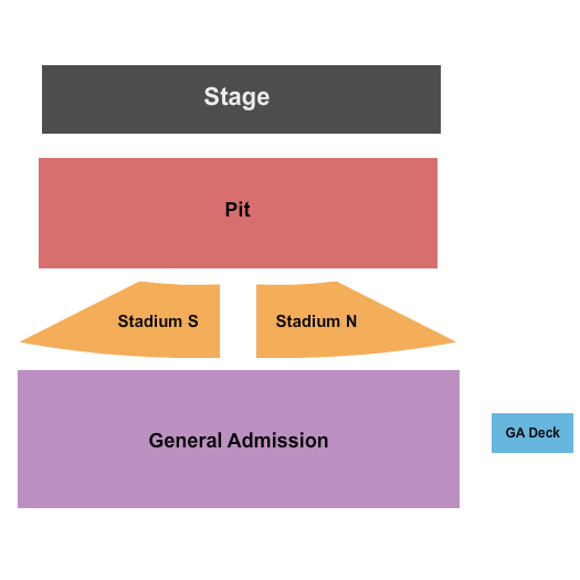 Chesterfield Amphitheater Seating Chart: Endstage GA Pit 2