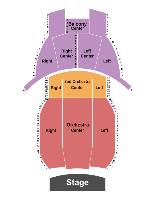 Chevalier Theatre Seating Chart: Endstage 2