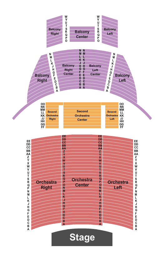 Chevalier Theatre Seating Chart: Endstage 2