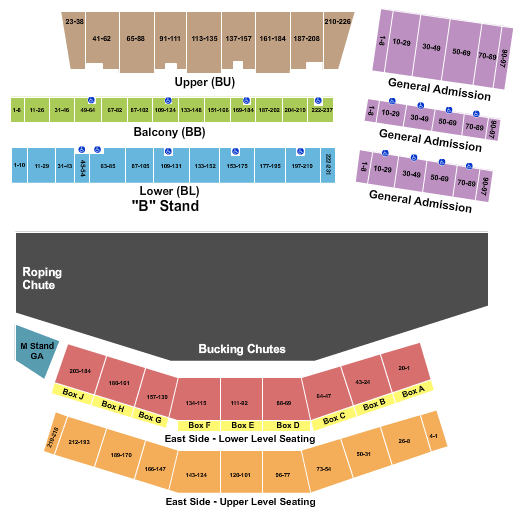 Nfr Rodeo Seating Chart