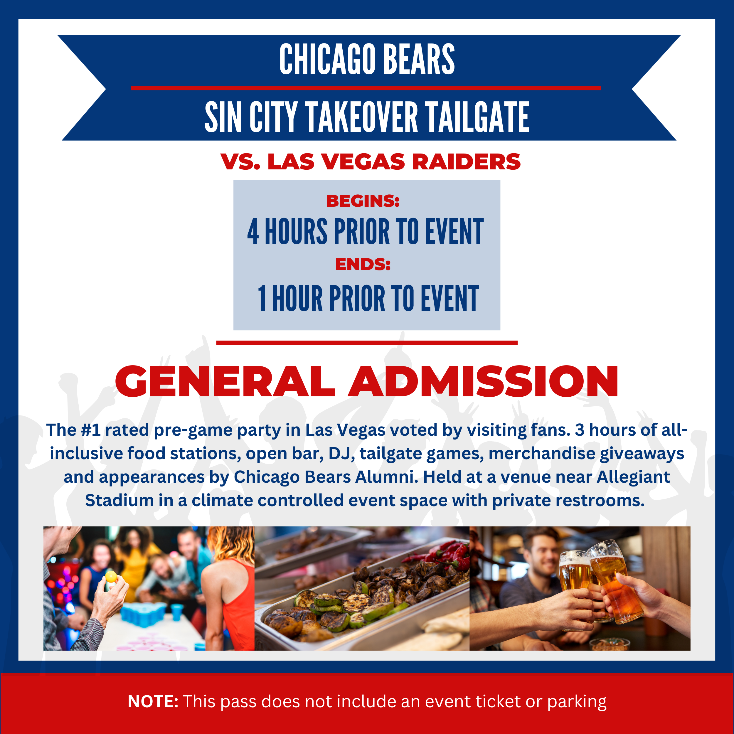 WSKY Stadium Seating Chart: Tailgate - Chicago Bears