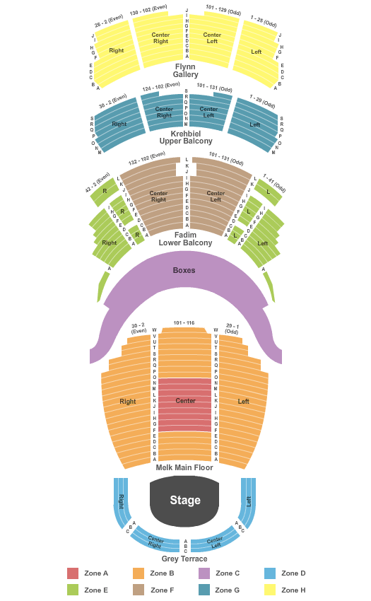 Chicago Symphony Center Map