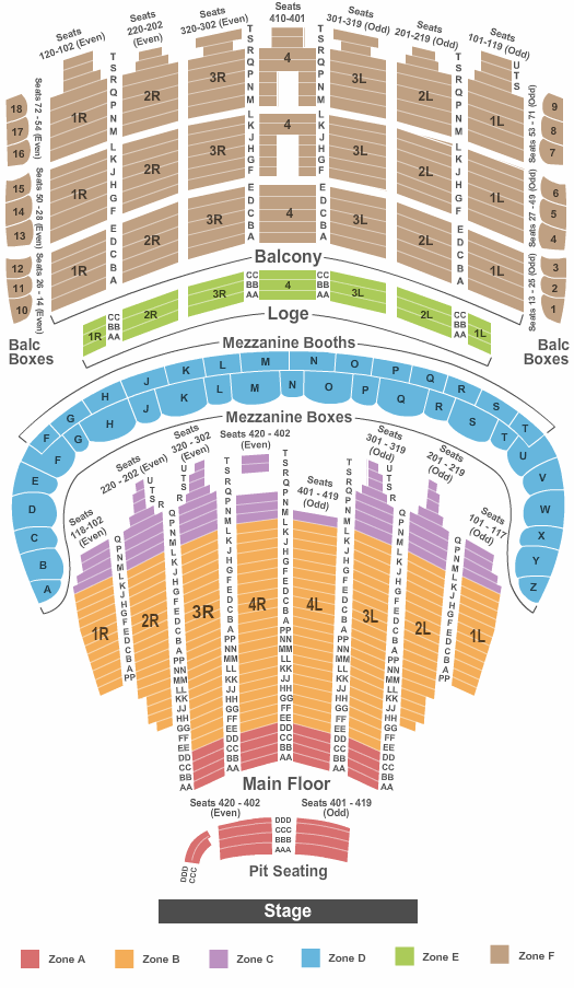 The Chicago Theatre Seating Chart