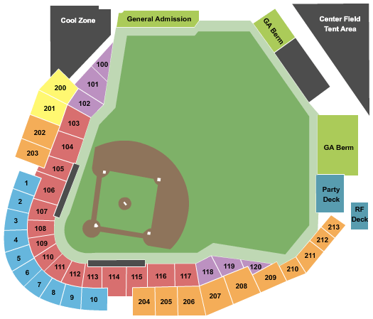 Okc Dodgers Seating Chart