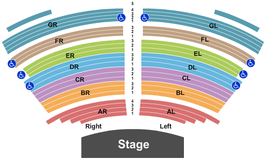 Chinook Winds Casino Resort Showroom Seating Chart: End Stage