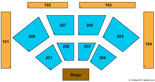 Choctaw Casino & Resort Seating Map