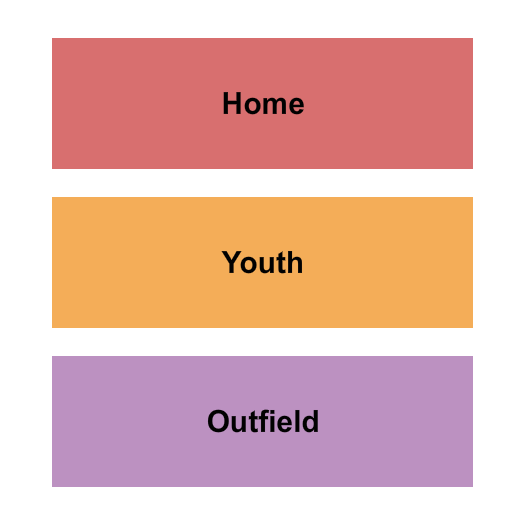 Christina M. Hixson Softball Park Seating Chart: Home/Youth/Outfield